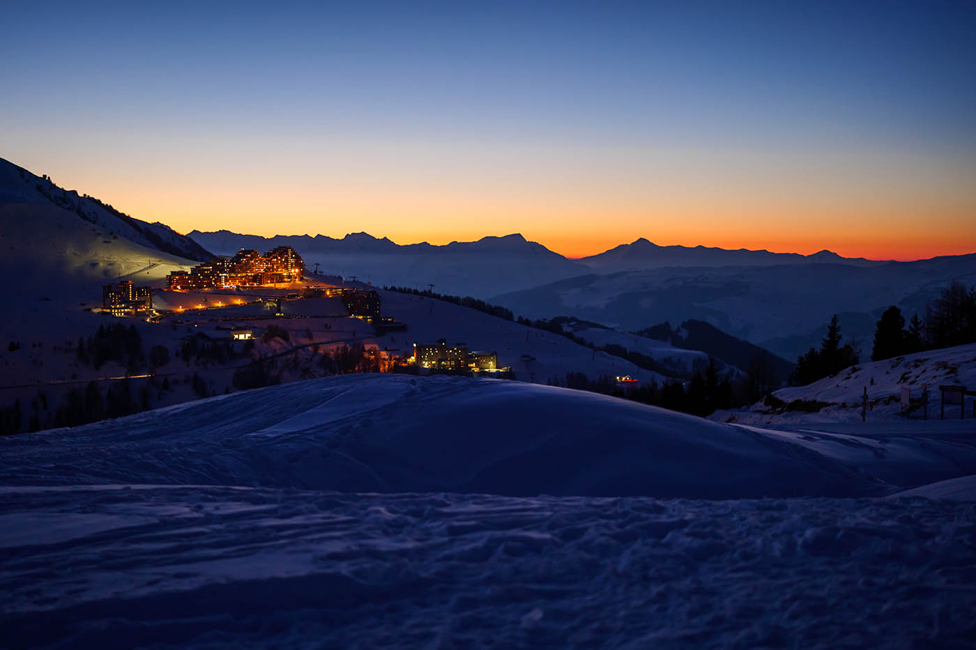 formation photo de paysage de nuit